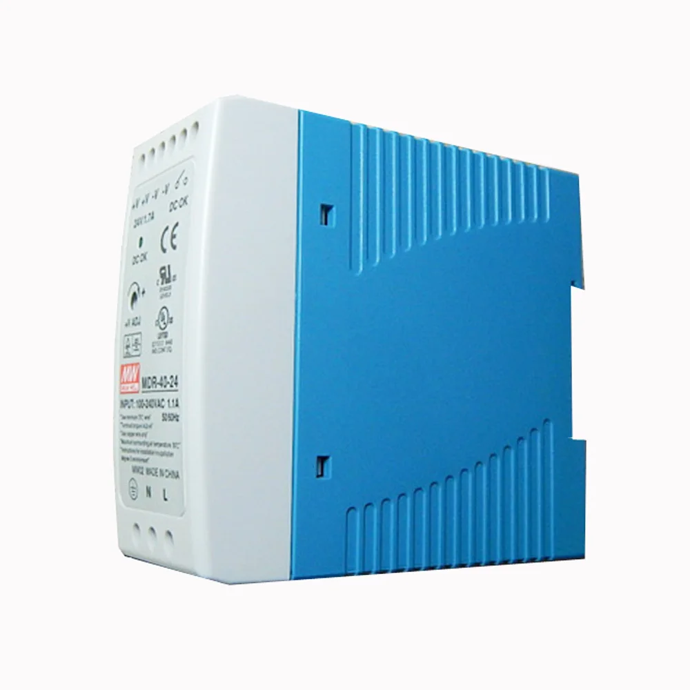 MEANWELL 40watt din rail power supply 24VDC Mean Well Original/ Genuine MDR-40-24
