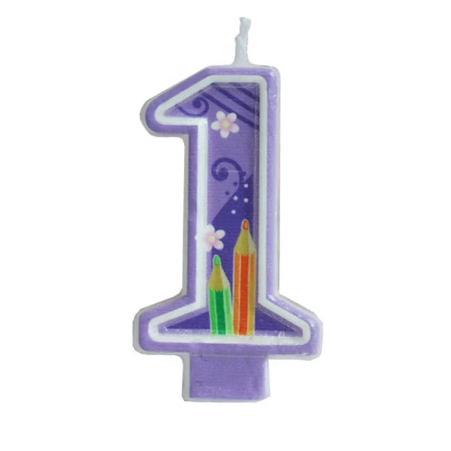 New item for kids wholesale colorful number candles