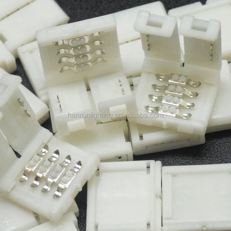 solderless LED strip connector fixture lighting accessories without line for 8mm/10mm RGB strip light