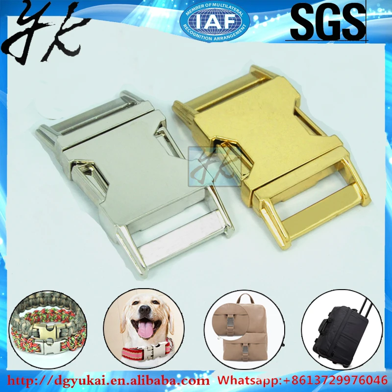 Metal side release buckles curved metal buckles for backpack