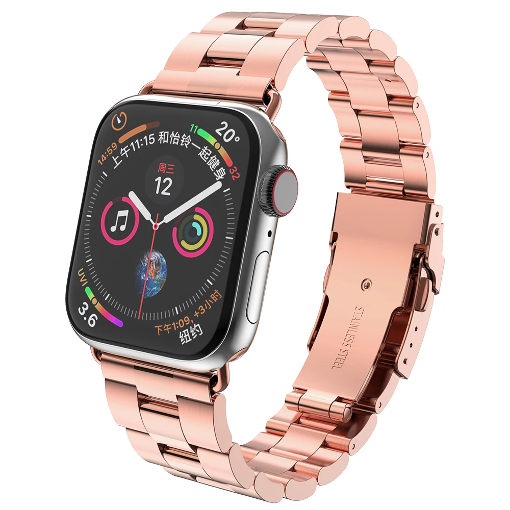 
Original HOCO 44/42mm 40/38mm Stainless Steel Band For Apple Watch Strap Series 4 3 2 1 Bands Wristband For iWatch Bracelet 