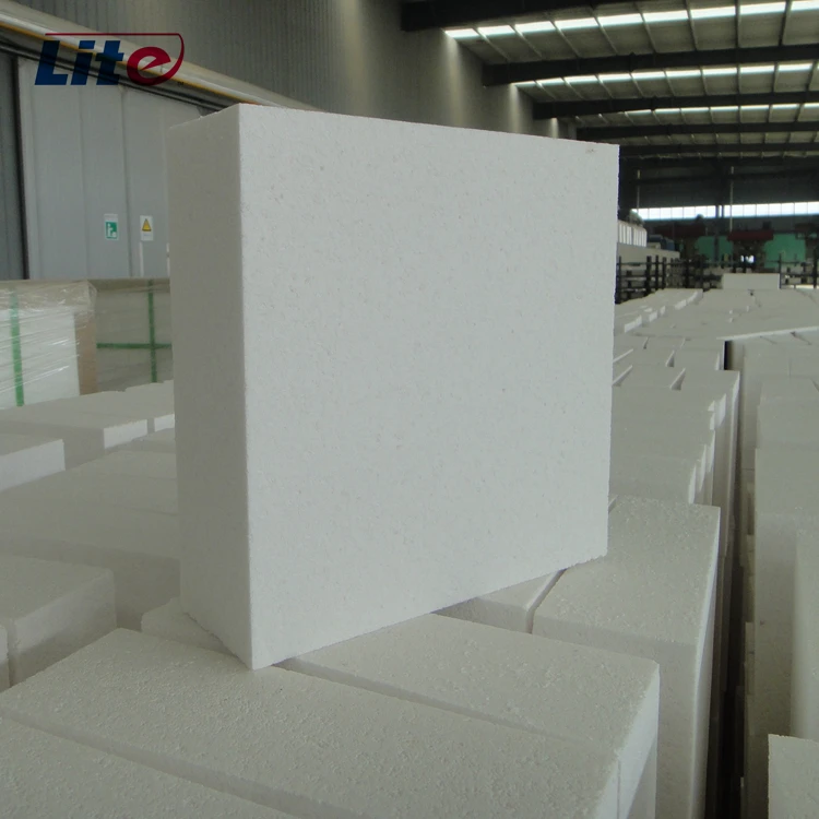 1800 C Degree High temperature refractory alumina bubble insulation brick for kiln /glass smelting furnace lining