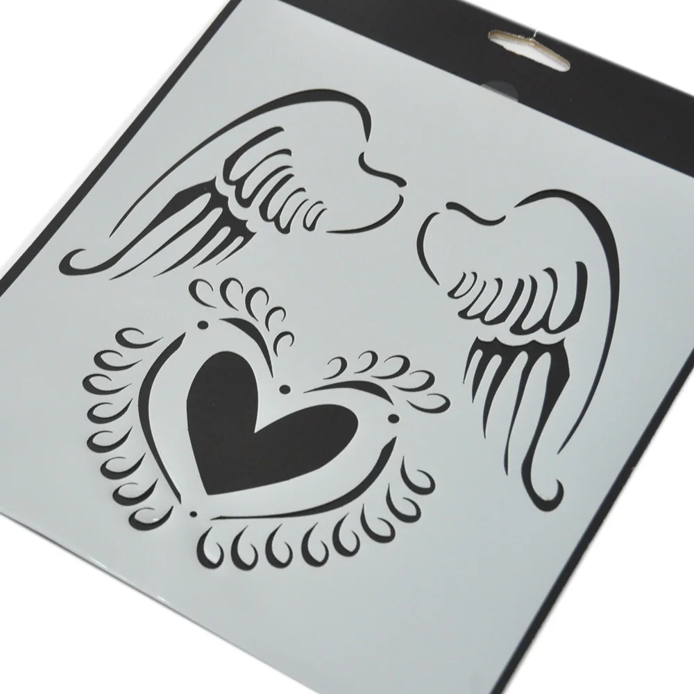 Plastic stencil sheet for diy decoration