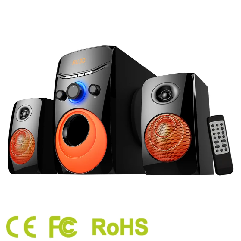 Museeq 2.1 Woofer Home Theater Sound System with USB/SD/FM/LED Display Bluetooth Wireless Multimedia Speakers