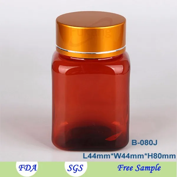 Custom Cheap High Quality Capsule Container 80Ml Clear Empty Supplement Vitamin Capsule Pill Plastic Bottle For Packaging