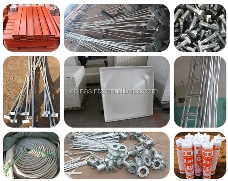 Assembled 100000 liter GRP FRP sectional Water Storage Tank for fire fighting