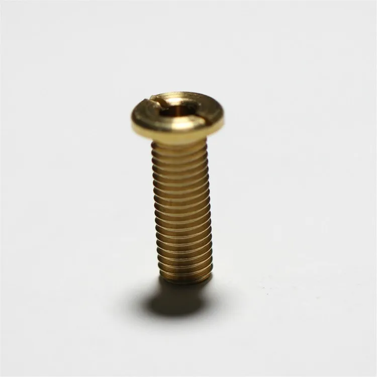 Brass Round Head Slotted Screw Internal Thread Screws