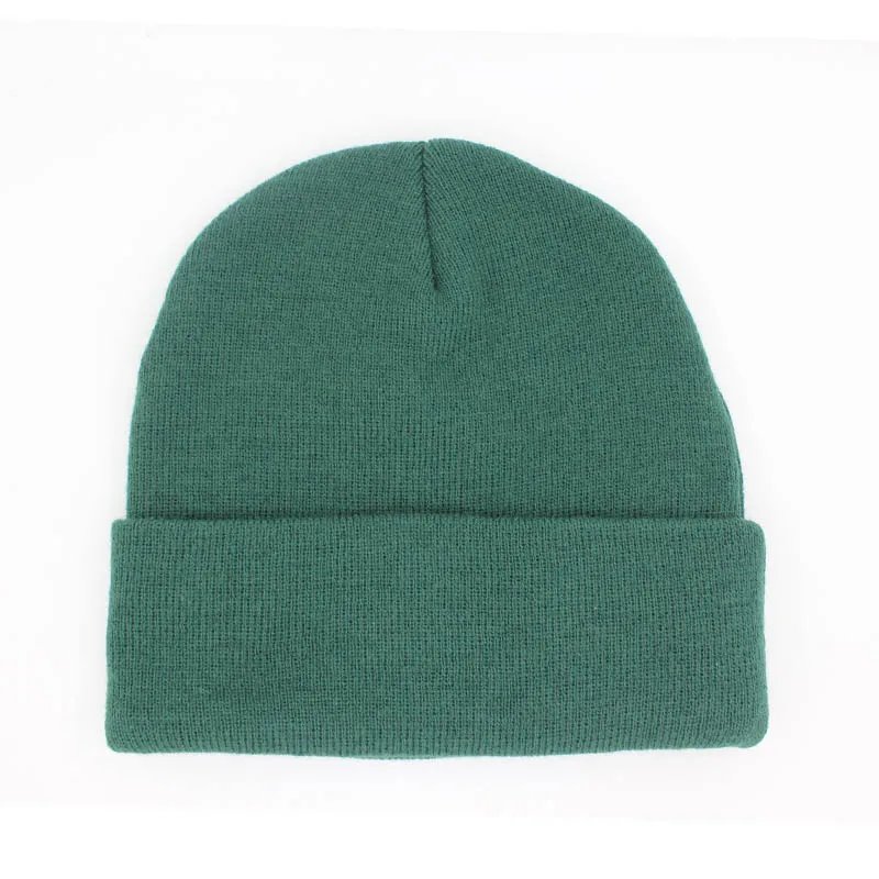 custom wholesale leather patch beanies, mens knitting winter hat