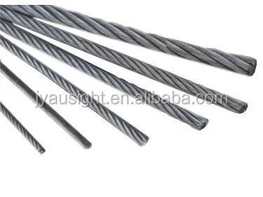 304/316 stainless steel wire rope for control cable
