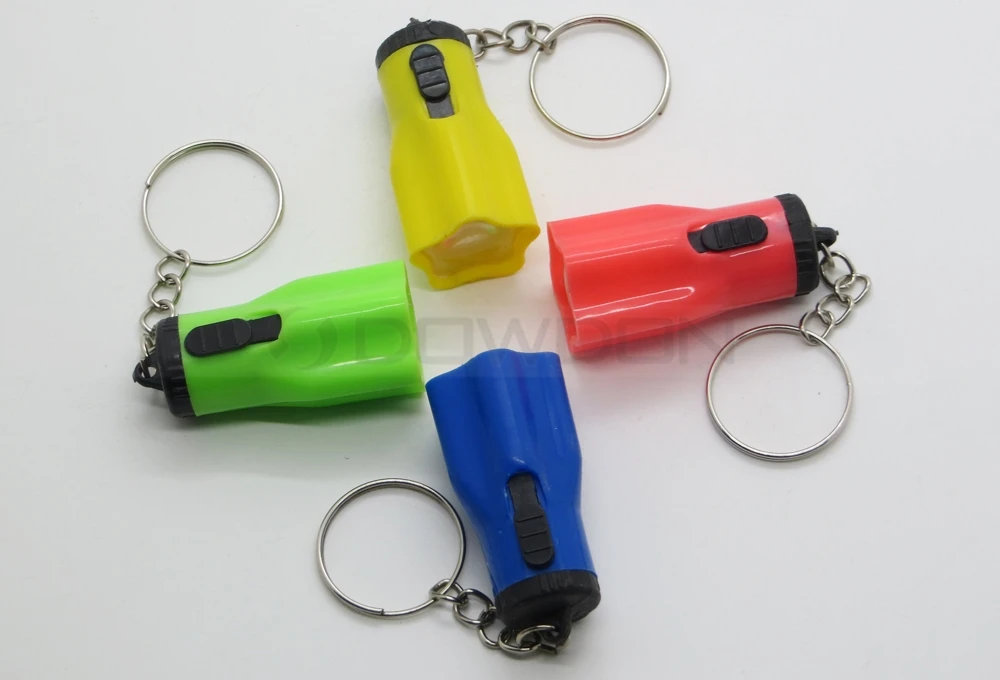 Mini Home LED Portable Star Flashlight Key Chain Torch with Battery