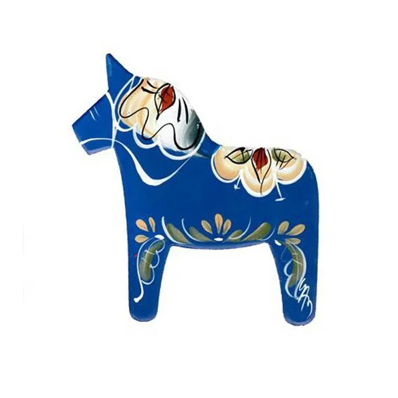 Wooden Dala Horse Craft for Christmas  Home Decoration