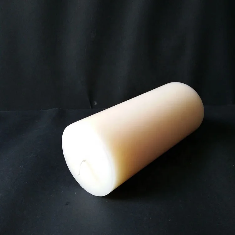 Mega Unscented Hand Poured Round Premium Decor Pillar Candle