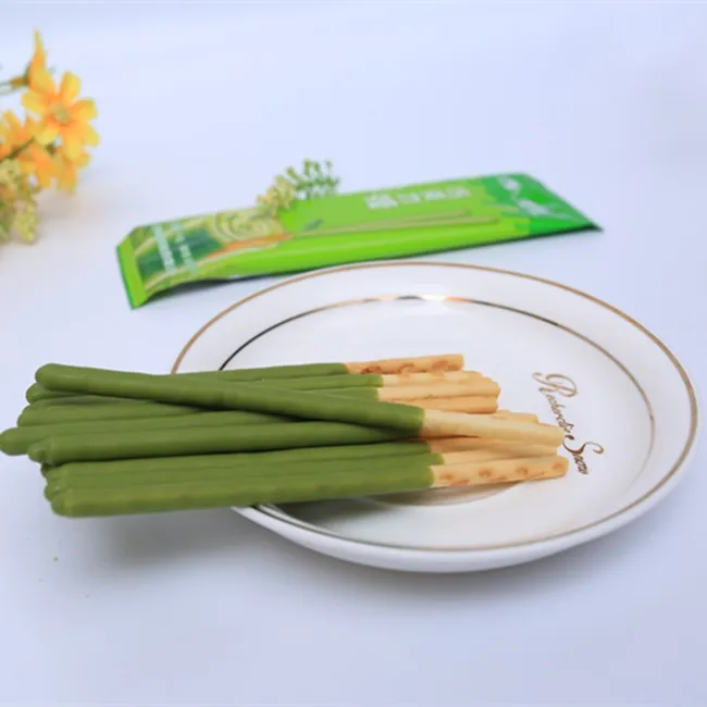 26g Cookies Biscuits with matcha  flavor biscuit stick
