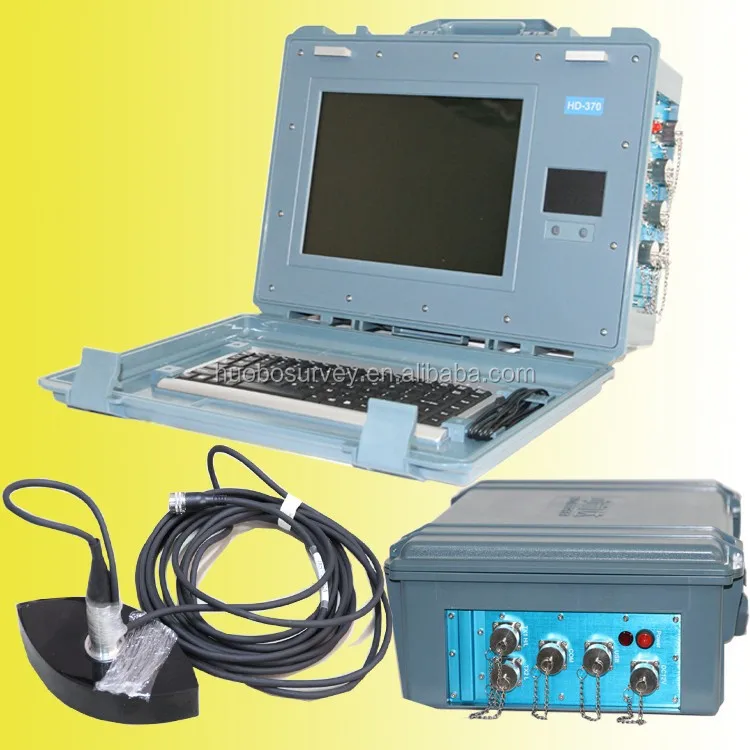 Underwater topographic map surveying and mapping for river,lake, lagoon water with HD370 echo sounder