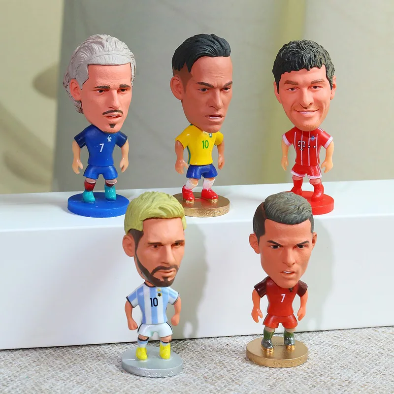 3D big head plastic football figure for sale