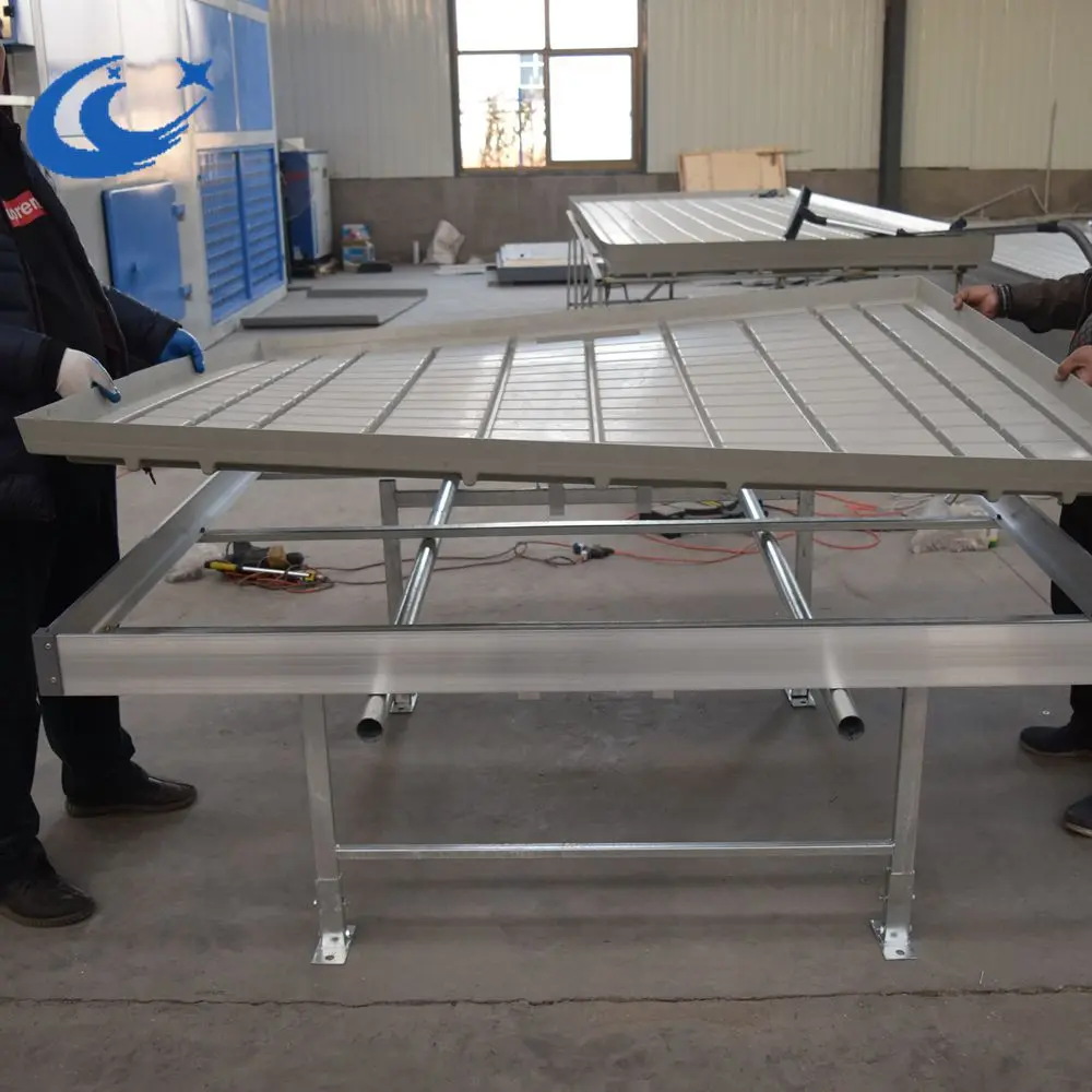 greenhouse kits rolling bench Growing Tables for Commercial plants