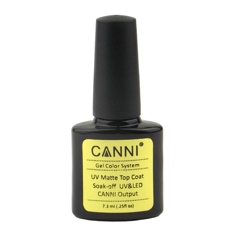 New 1Pcs CANNI Soak Off UV Matte Top Coat Gel Polish Nail Art Tips Dull Finish