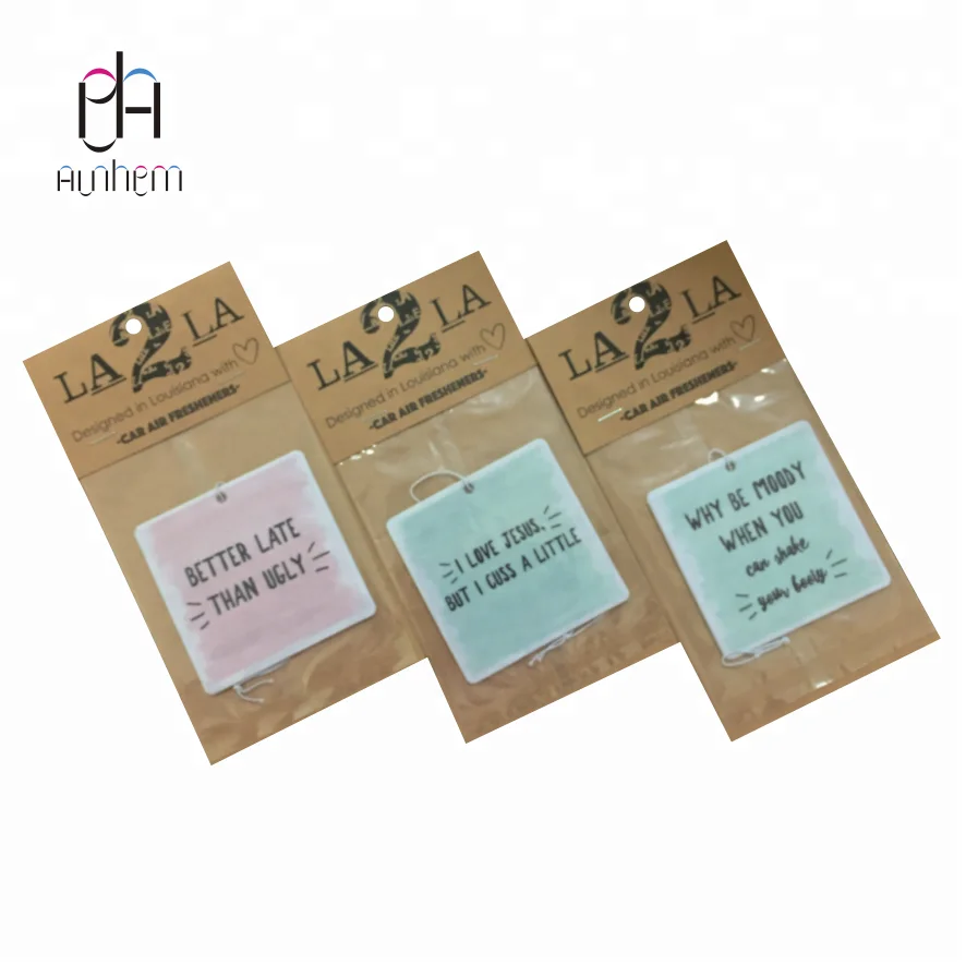 hot sell freshener paper popular flavor paper car air freshener air freshener making machine with customized design, DL877