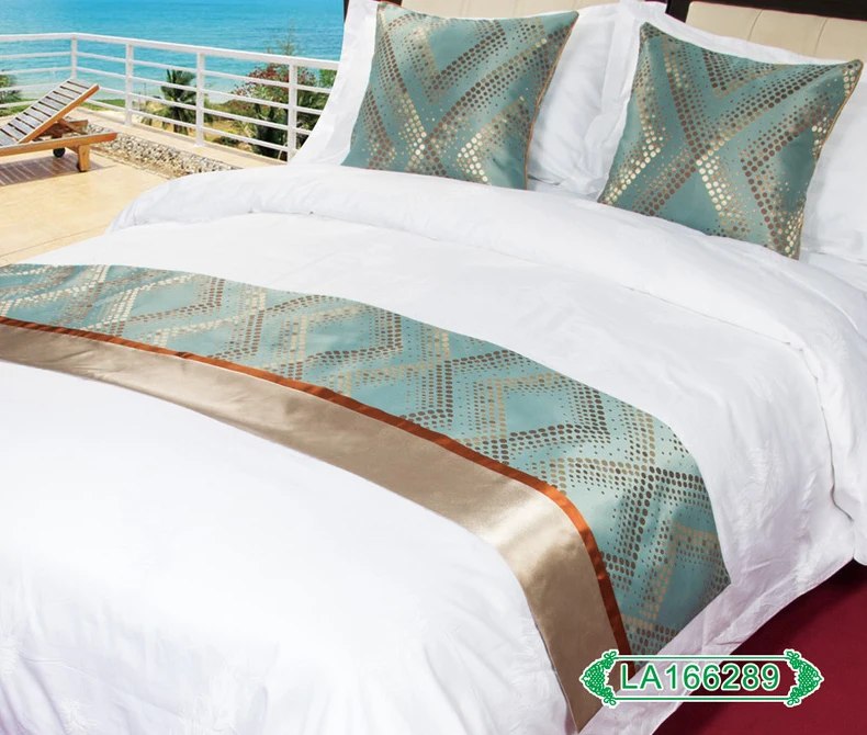 
Hotel Bed Runner - Cotton Bed Spread - Decoration Cushion Cover - comforter set - duvet cover square pillow 
