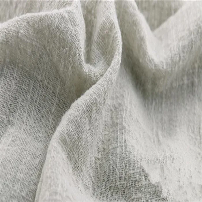 Мягкая дышащая льняная хлопчатобумажная ткань для занавесок и платьев, Экологически чистая тонкая льняная ткань