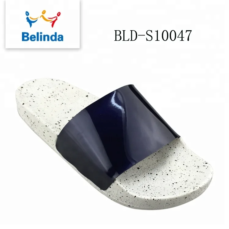 Woman Footwear PVC Printed Latest Design Custom Slider Slipper