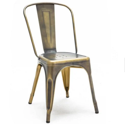 Popular Powder Coating Industrial Metal Dining Chair