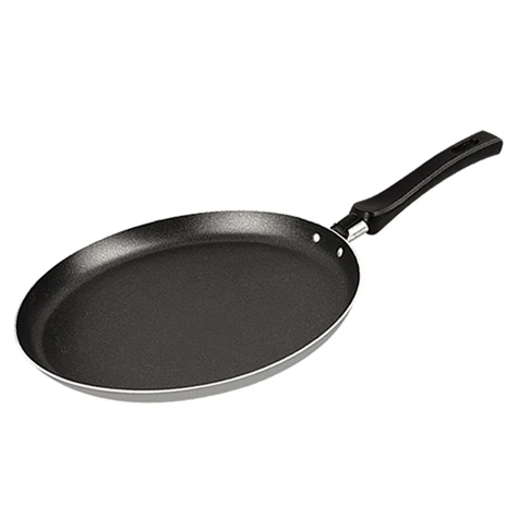 Ceramic Low Crepe Pan Aluminum Alloy Nonstick Heavy Gauge Crepe Pan, Griddle, Pizza Pan