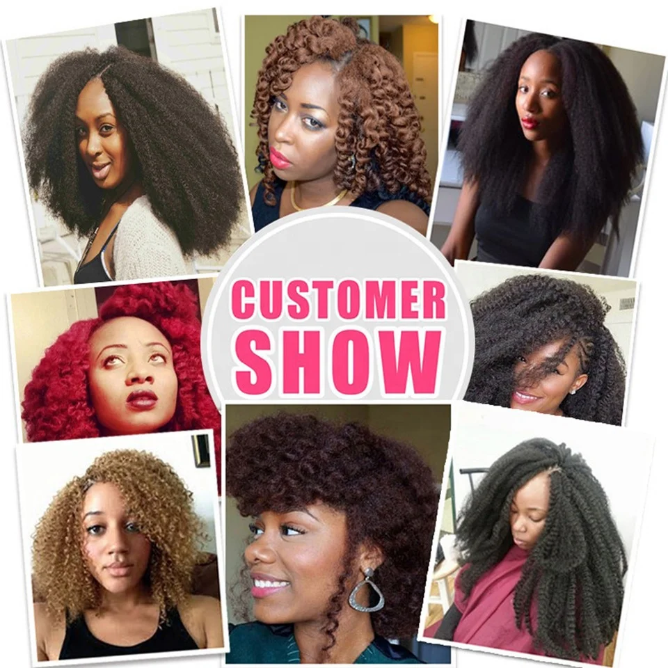 10inch 10 Colors 50g/pc Afro Kinky Curly Synthetic Bulk Braiding Hair Marley Braids