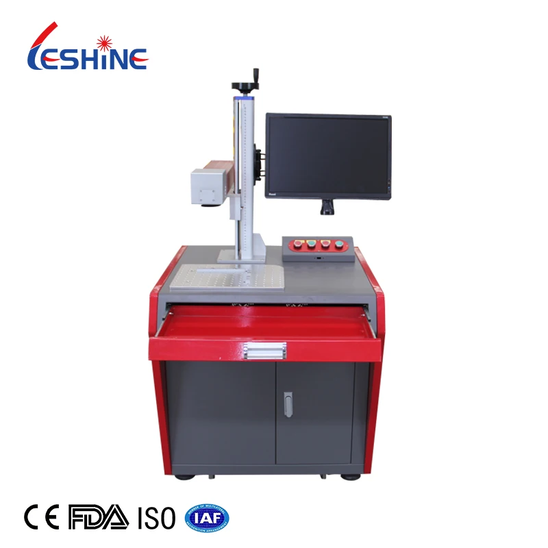 20W 30w  desktop fiber laser marking machine  metal laser engraving machine with good price fiber optic laser engraver
