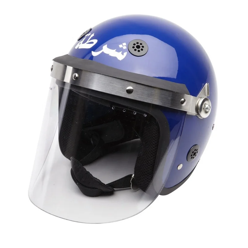 police blue anti riot helmet