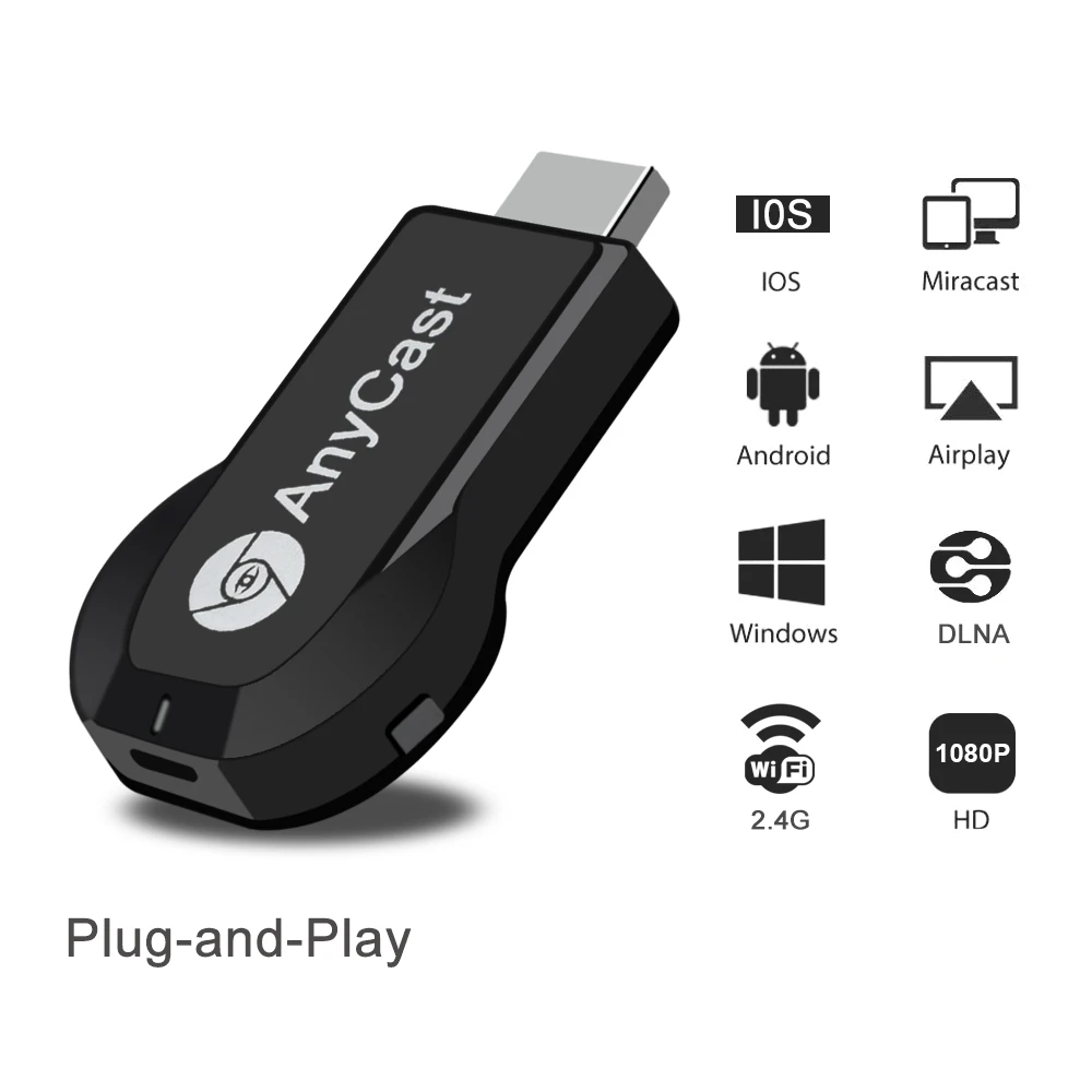 
HD Streaming Media Player Wifi Dongle Miracast for iPad and for mac to TV 
