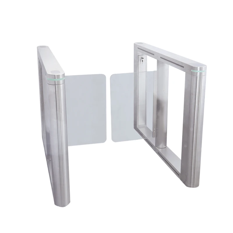 Automatic security pedestrian speed gates swing barcode barrier gate with qr code reader