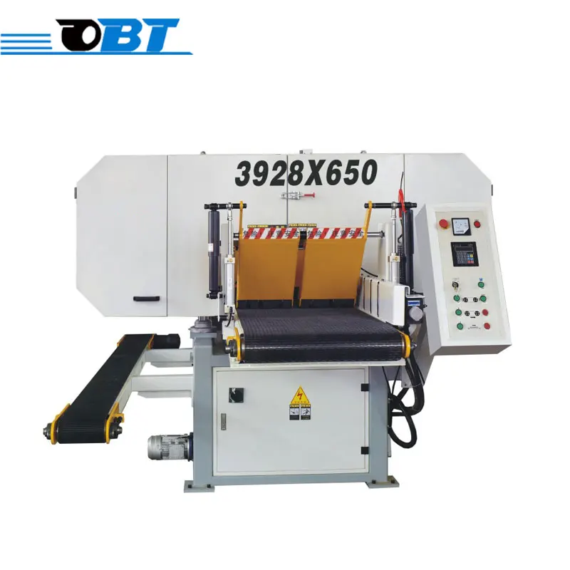 High speed cutting banding saw with horizontal woodworking