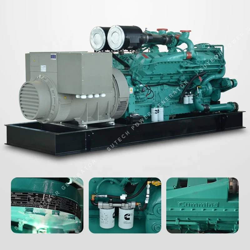 Powered by Cummins engine KTA50-G3 1000kw /1250kva electric generator price