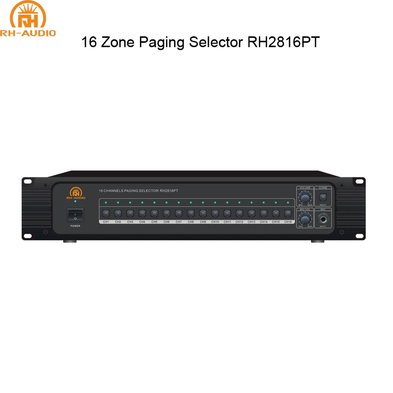 RH-AUDIO 16 Zone Voice Evacuation & PA Sound System Manufacture For Building