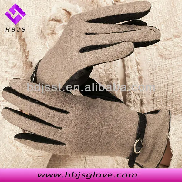 camel color wool gloves factory wholesale woolen gloves cheap