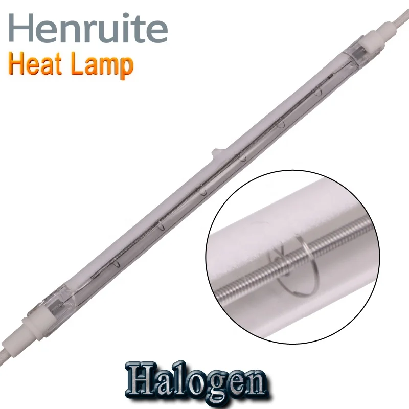 480mm 220v 2000watt IR Heat Lamp Halogen Lamp Heater Halogen Bulbs Infrared Heating Lamp for Blowing Machine
