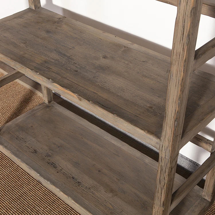 
Chinese style vintage decorative wooden furniture shelf 
