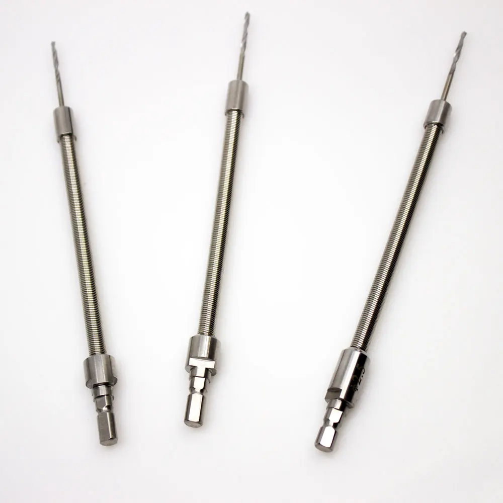 Simply Style flexible cannulated drill bit for orthopedic knee surgery