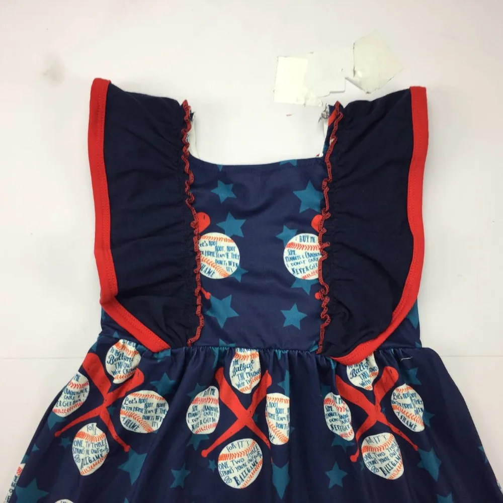 
Wholesale fashion baseball skirt matching ruffled trousers boutique baby clothing outfits 