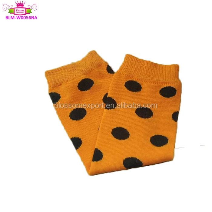 Wholesale Halloween Costume Holiday Leg Warmers Knitted Pattern Orange Black Chevron / Stripes / Dots Halloween Baby Leg Warmers