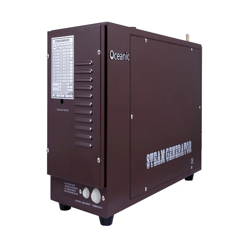 Парогенератор Oceanic/влажный пар 18 кВт для паровой ванны, электрический тепловой элемент incoloy800, функция автоматического удаления накипи