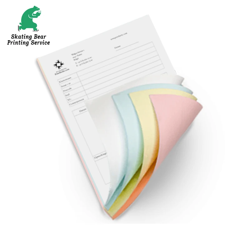 Custom Restaurant Bill Book NCR Forms Offset Printing Hot Stamping Paper & Paperboard Carbonless Paper Bill Book with Carbon