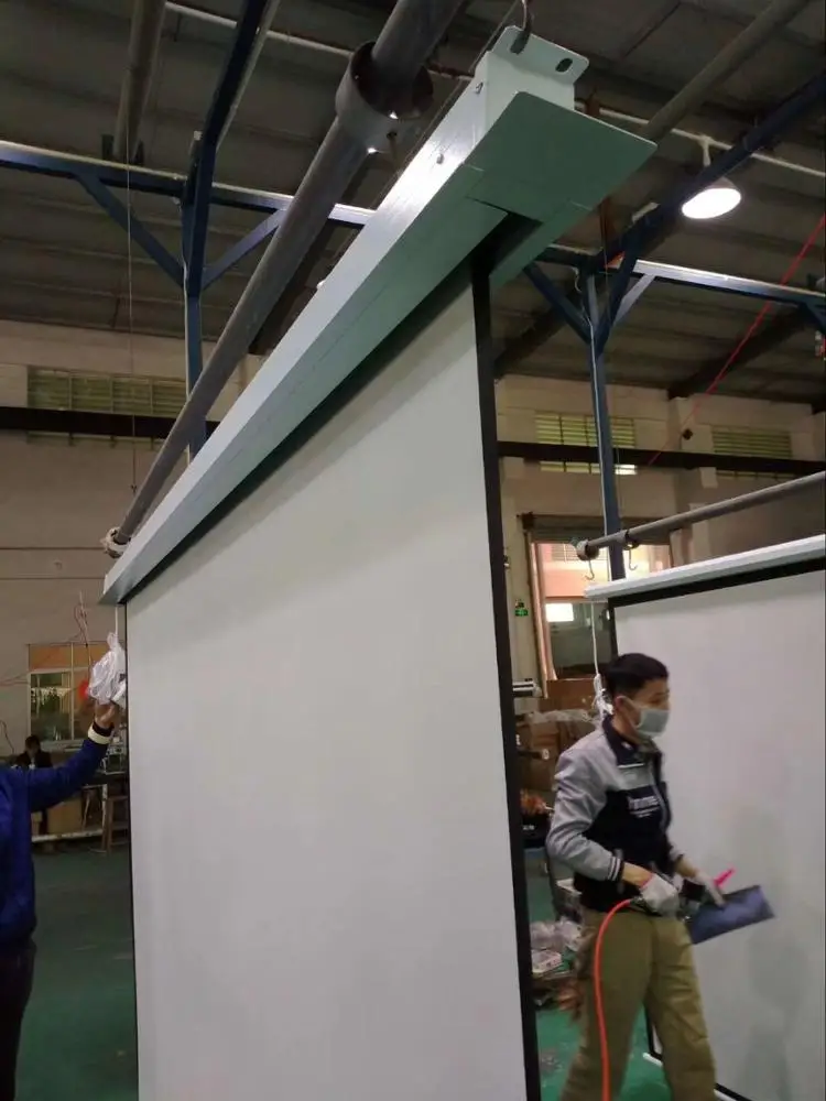 motorized in ceiling projection screen