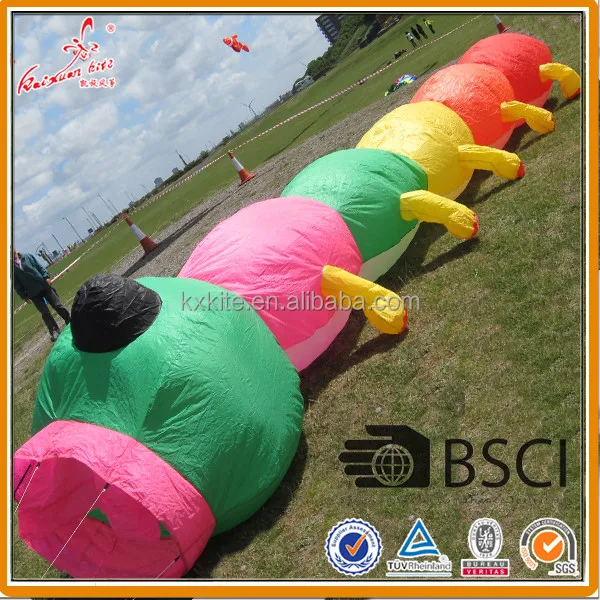 Large inflatable caterpillar kite from weifang kite factory