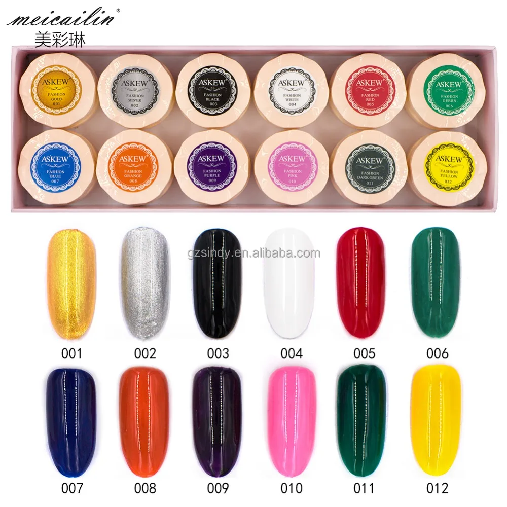 8ml Nail Painting Gel Polish Lacquer 12 Colors UV Gel Manicure DIY Nail Art Tips Design Gel Varnish