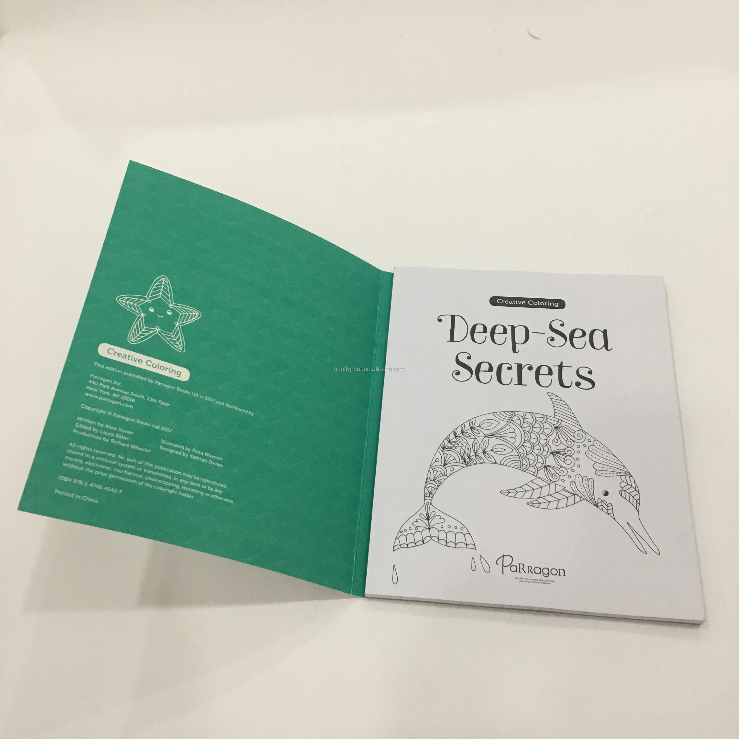 Custom Colouring Book With Stickers Kids Story Colourful Children Book With Removable Sticker Books for adults