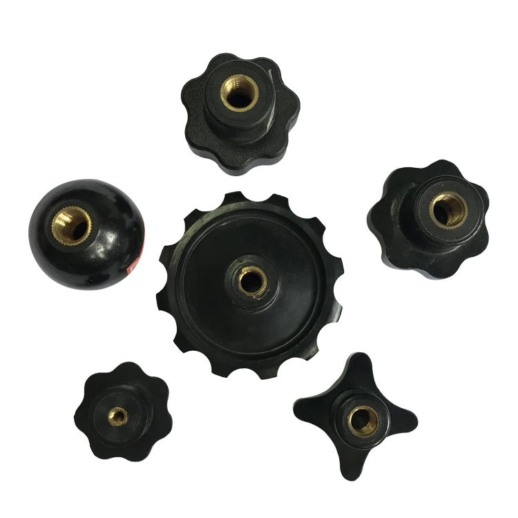 plastic nylon screw knobs plastic head nylon 4 star knob m6 star knobs