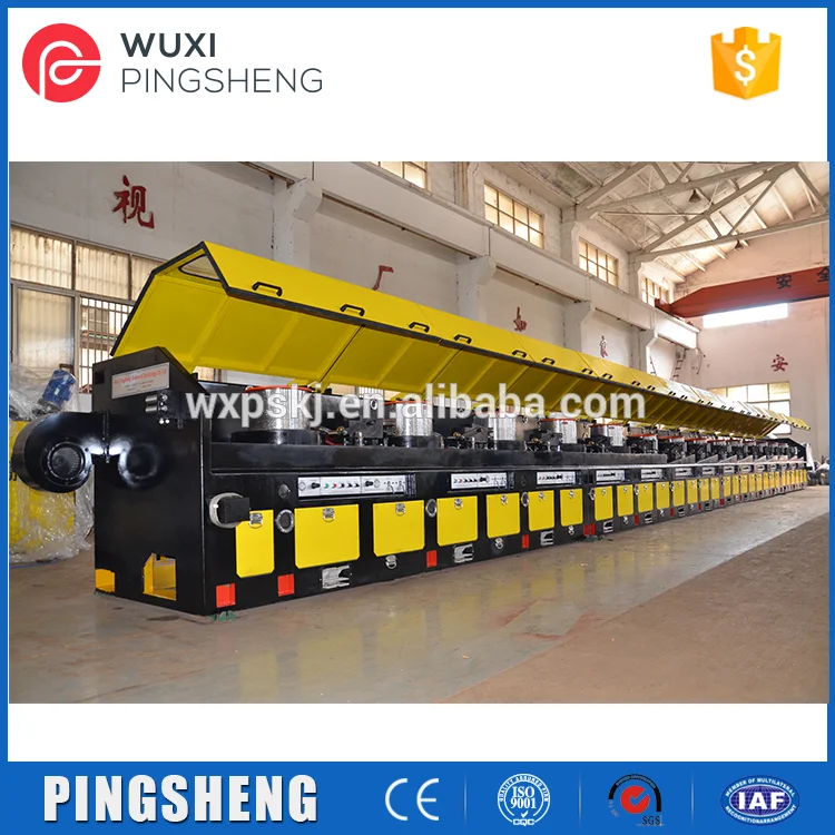 14 Blocks fiber steel wire straight line wire drawing machine for final products 0.6mm to 1.2mm