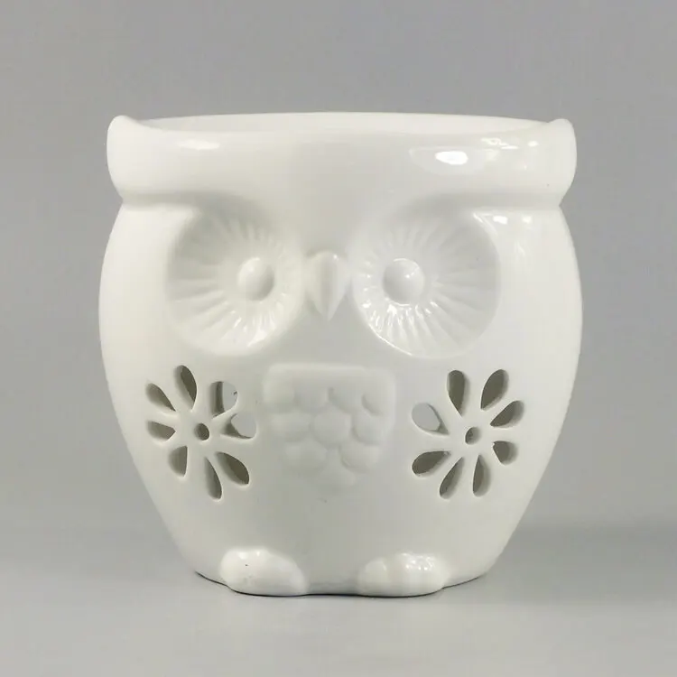 Fragrance Ceramic Owl Shape Candle Warmer Wholesale Supplier